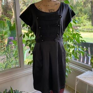 Gentle fawn short sleeves black dress 8